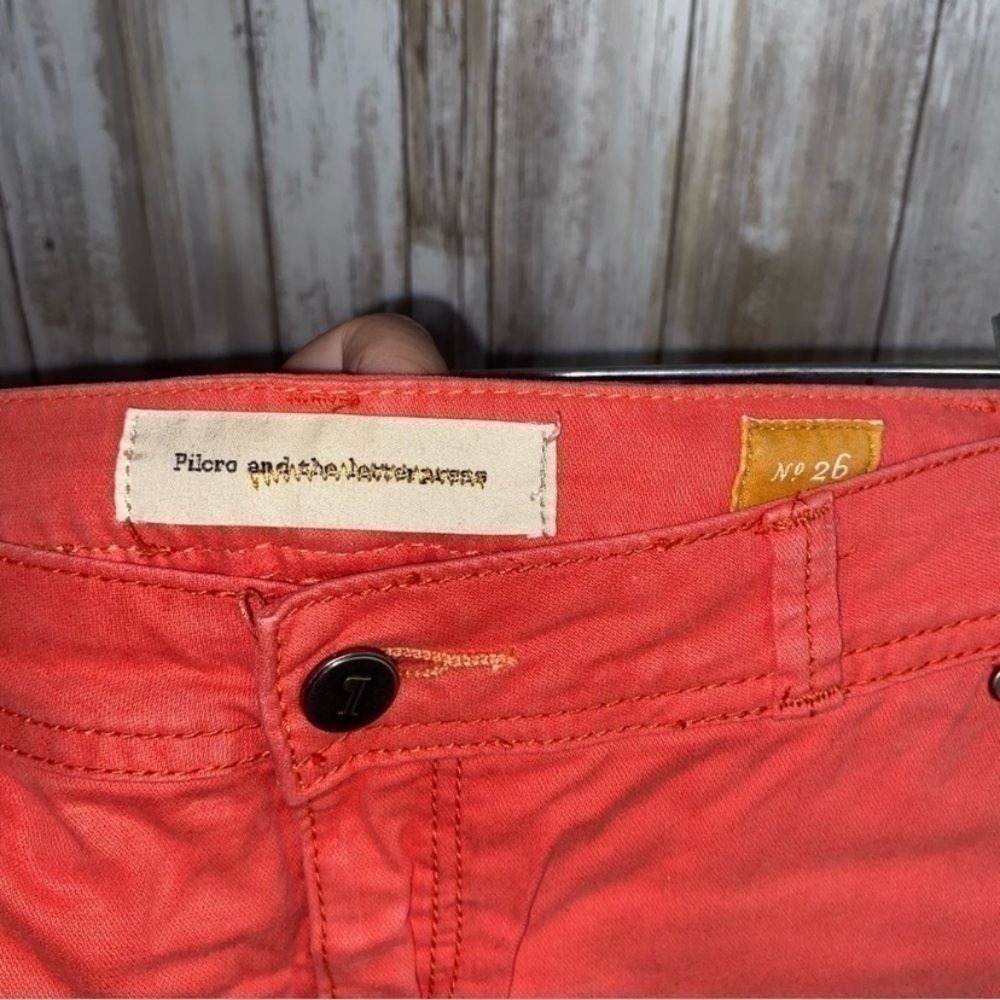 Pilcro Peachy Pink Ankle Cropped - Picture 5 of 7